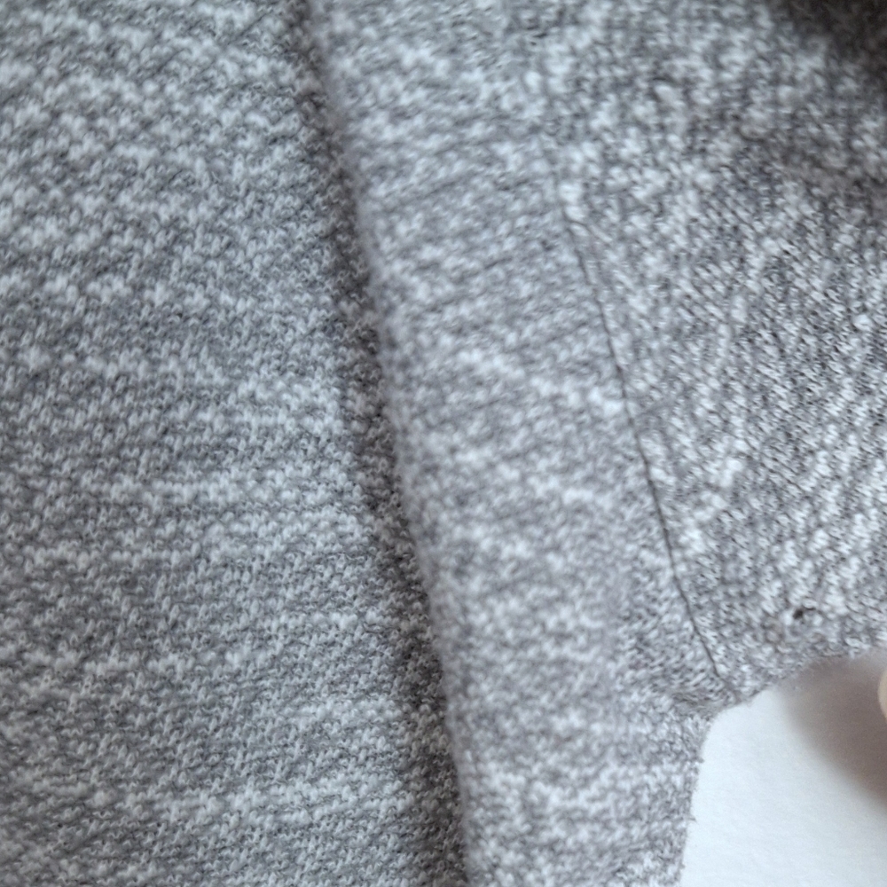 Free People Womens Heather Gray 3/4 Puff Sleeve Scoop Neck Knit Sweater Blouse - Picture 13 of 13
